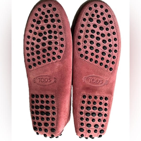 TOD’S Women’s Gommino Suede Leather Driving Loafers, Size36.5 US6, Made in Italy - Picture 9 of 11